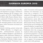 giornata europea 2010,voce della montagna,maggio 2010