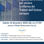 Dibattito sulla riforma dei Trattati dell’Unione europea